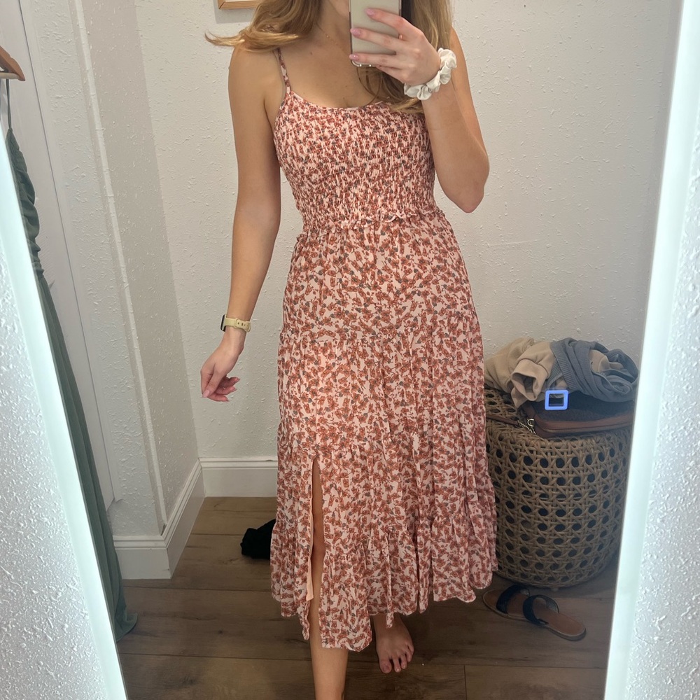 Lush flower midi dress